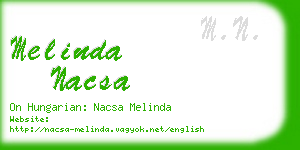 melinda nacsa business card